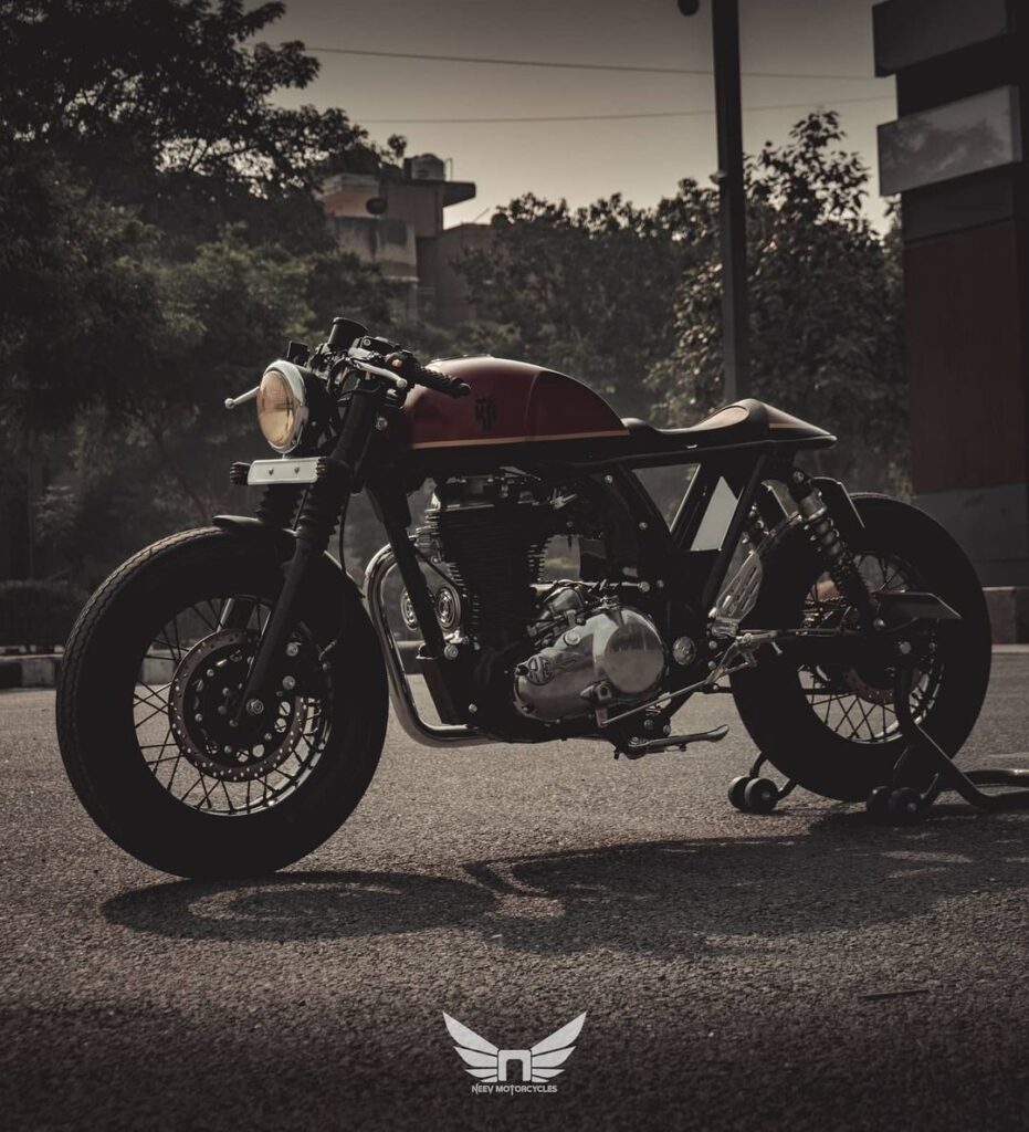 Royal Enfield 500 turned into a lethal-looking cafe racer by Neev  motorcycles » Mad About Custom