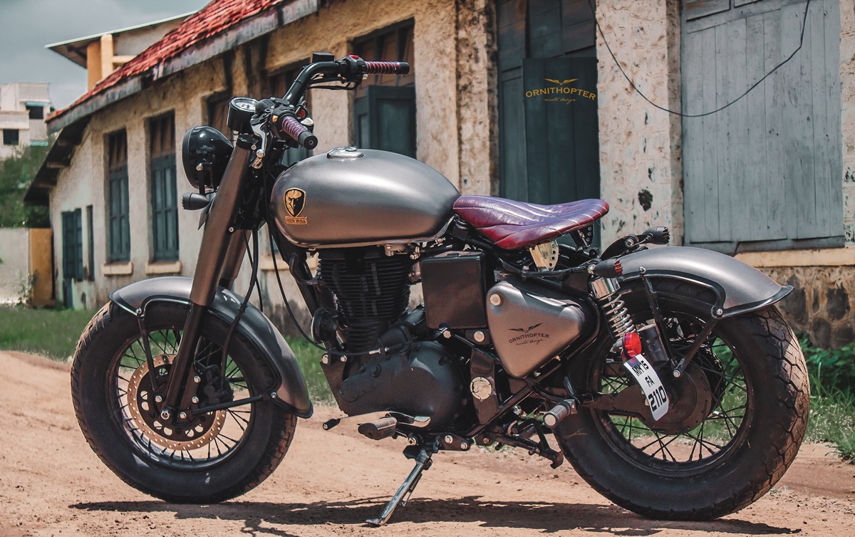 This Royal Enfield Classic 350 bobber is a hand-built attention grabber